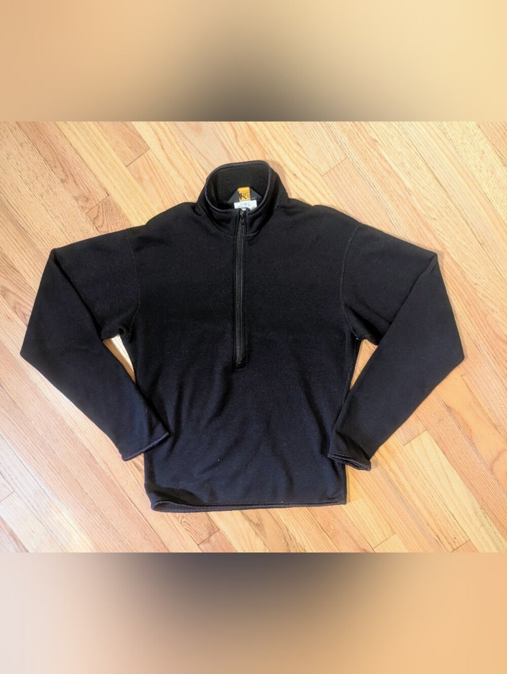 Vintage 90s REI Black Quarter Zip Fleece Pullover Made in USA – Size Small